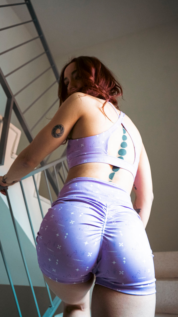 Lunica Vibes Mid Rise Sports Shorts